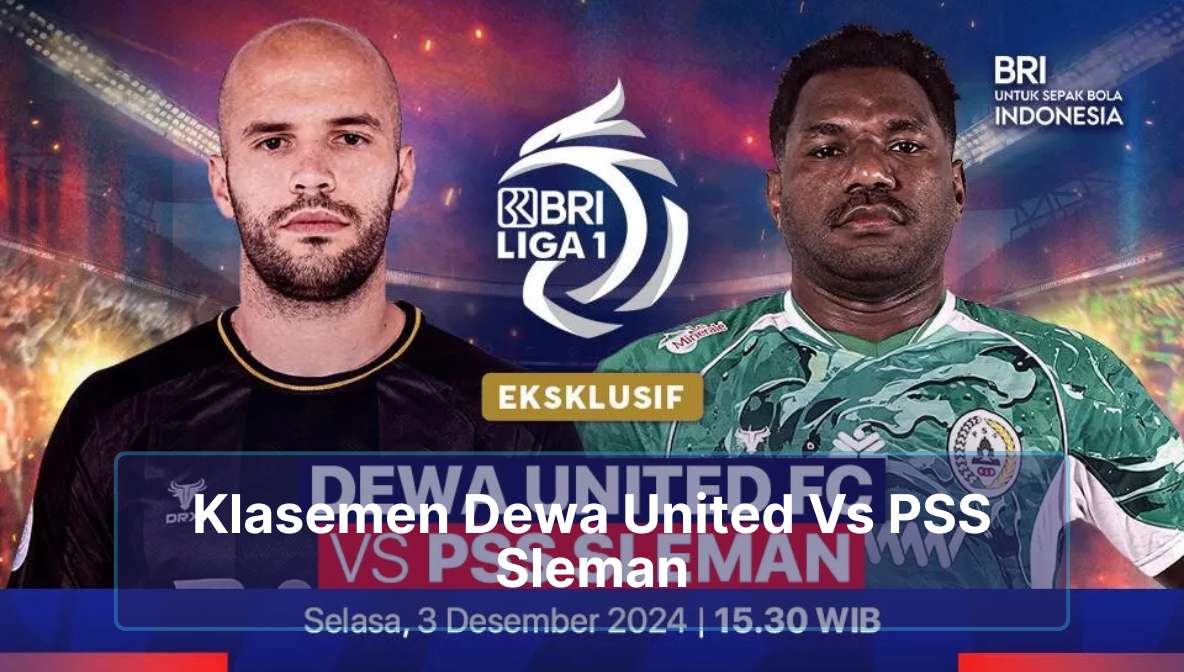 Klasemen Dewa United Vs PSS Sleman